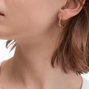 KATE SPADE FULL CIRCLE HUGGIES HOOP EARRINGS